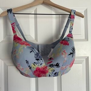 38DDD cacique floral plunge bra